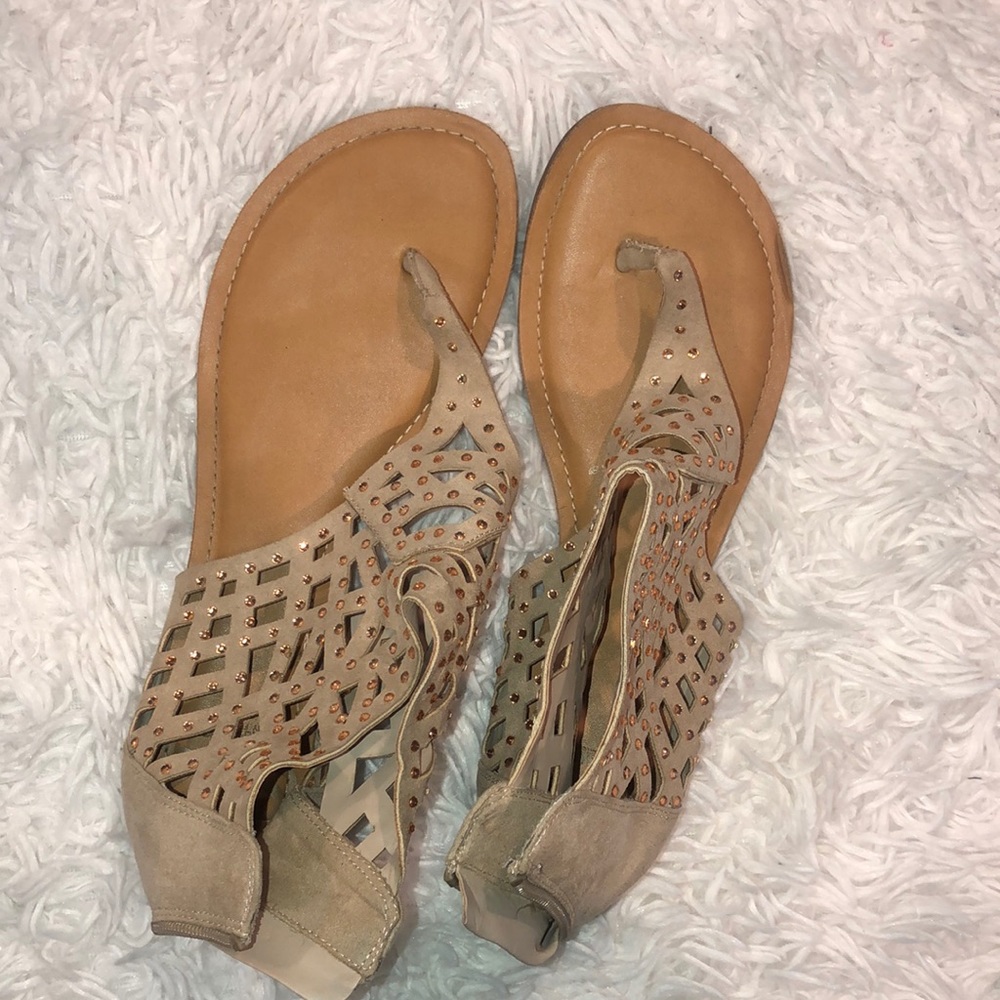 Fergie gold sandals